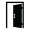 A door opening picture: schematic view of the design. A good visual example of the structure